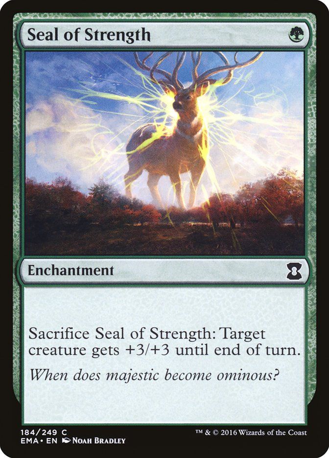 Carta MTG-Seal of Strength-Eternal Masters-N.184-EN-NM-Common
