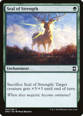 Carta MTG-Seal of Strength-Eternal Masters-N.184-EN-NM-Common