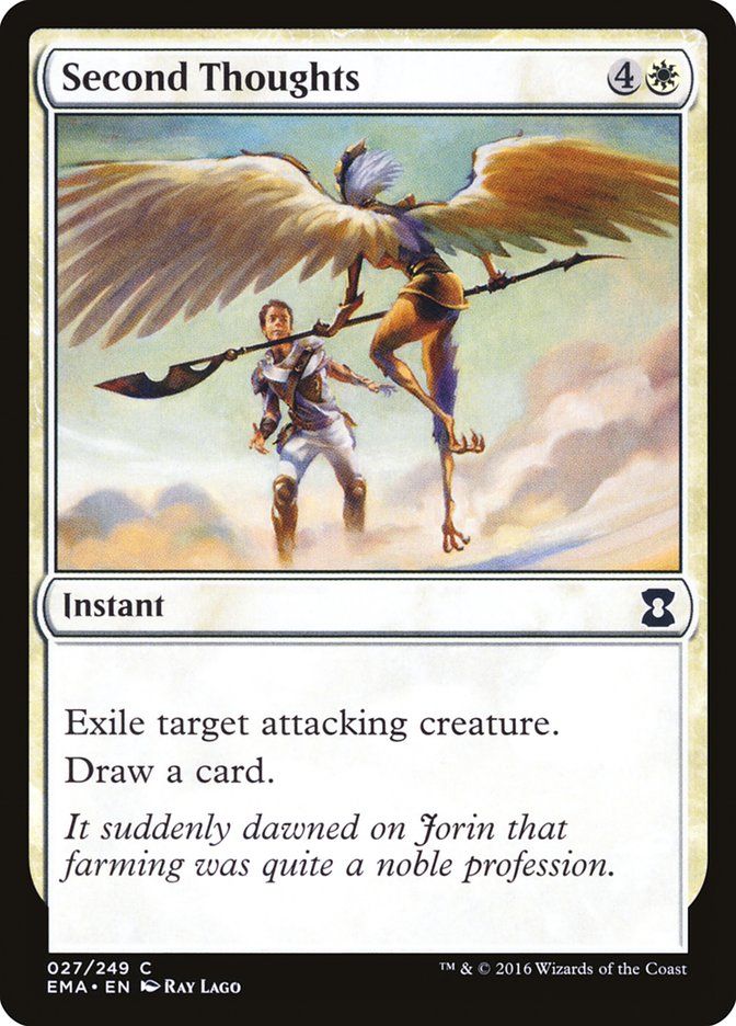 Carta MTG-Second Thoughts-Eternal Masters-N.027-EN-NM-Common