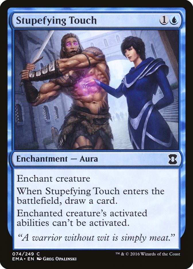 Carta MTG-Stupefying Touch-Eternal Masters-N.074-EN-NM-Common Foil Foil