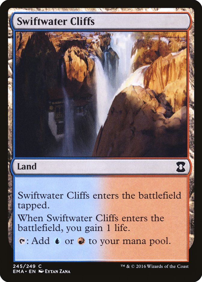 Carta MTG-Swiftwater Cliffs-Eternal Masters-N.245-EN-NM-Common Foil Foil
