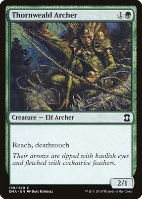 Carta MTG-Thornweald Archer-Eternal Masters-N.189-EN-NM-Common Foil Foil