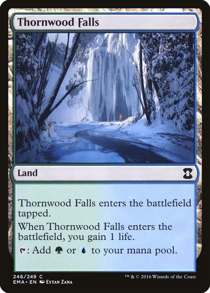 Carta MTG-Thornwood Falls-Eternal Masters-N.246-EN-NM-Common