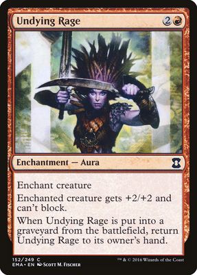 Carta MTG-Undying Rage-Eternal Masters-N.152-EN-NM-Common