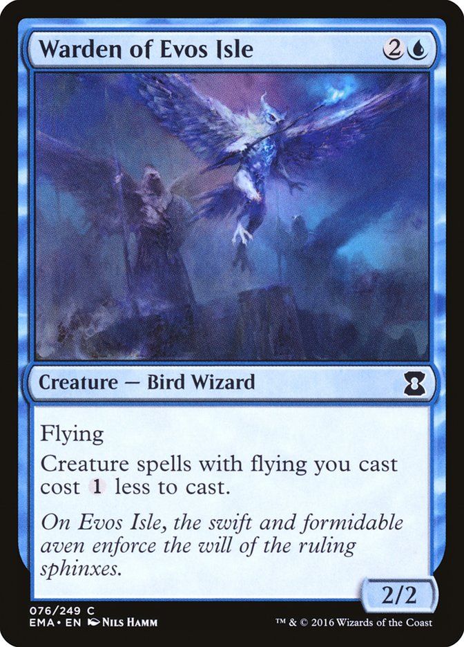 Carta MTG-Warden of Evos Isle-Eternal Masters-N.076-EN-NM-Common Foil Foil