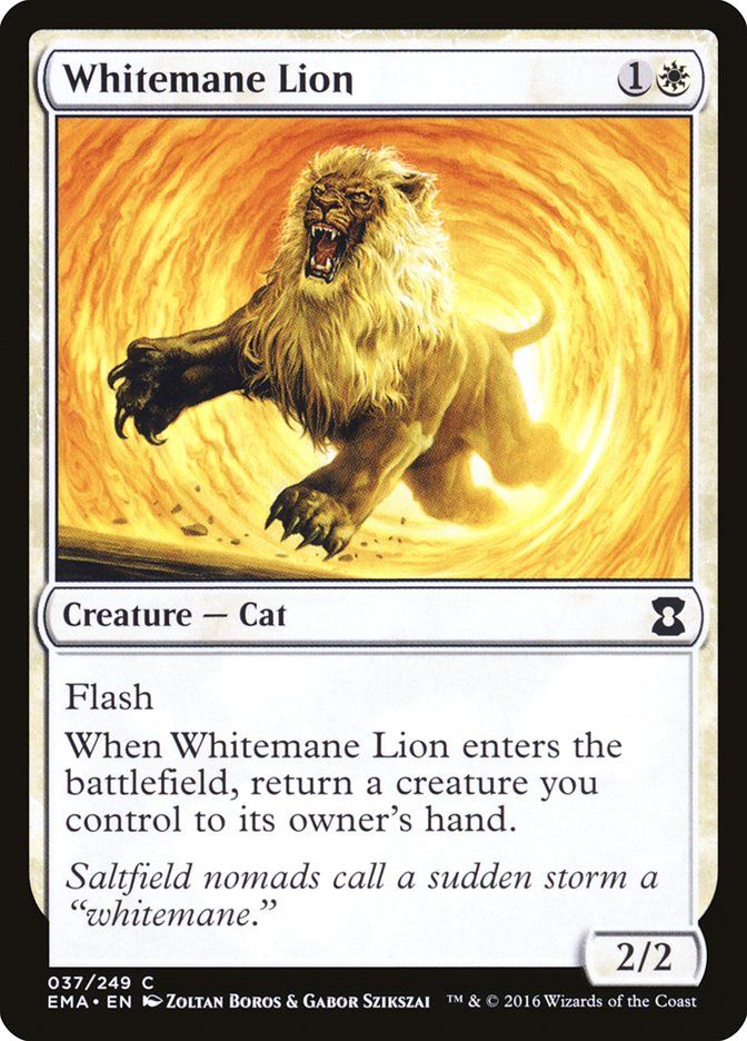 Carta MTG-Whitemane Lion-Eternal Masters-N.037-EN-NM-Common