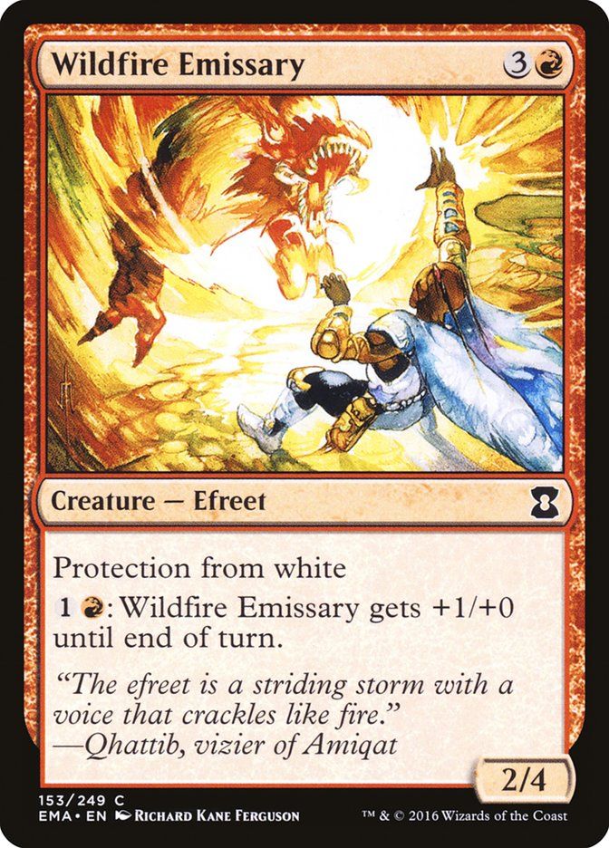 Carta MTG-Wildfire Emissary-Eternal Masters-N.153-EN-NM-Common