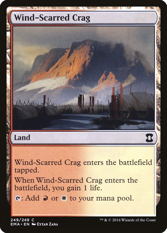 Carta MTG-Wind-Scarred Crag-Eternal Masters-N.249-EN-NM-Common Foil Foil