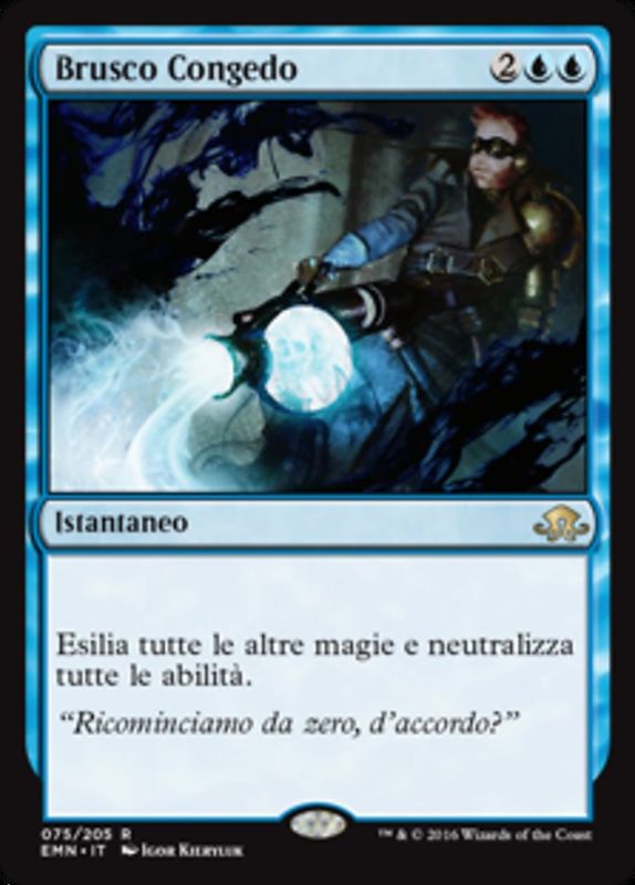Carta MTG-Brusco Congedo-Luna Spettrale-N.075-ITA-NM-Rare