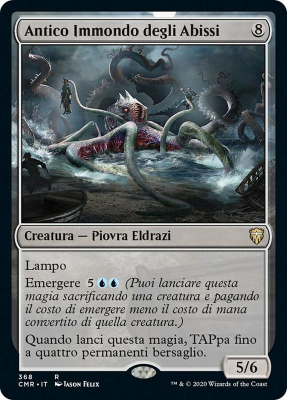 Carta MTG-Antico Immondo degli Abissi-Luna Spettrale-N.368-ITA-NM-Rare