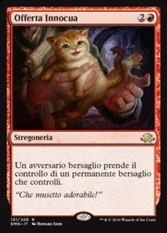 Carta MTG-Offerta Innocua-Luna Spettrale-N.131-ITA-NM-Rare