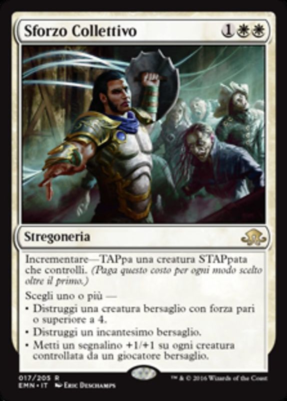 Carta MTG-Sforzo Collettivo-Luna Spettrale-N.017-ITA-NM-Rare