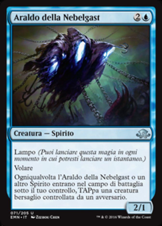 Carta MTG-Araldo della Nebelgast-Luna Spettrale-N.071-ITA-NM-Uncommon