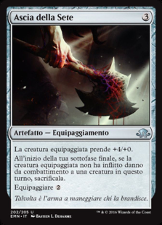 Carta MTG-Ascia della Sete-Luna Spettrale-N.202-ITA-NM-Uncommon