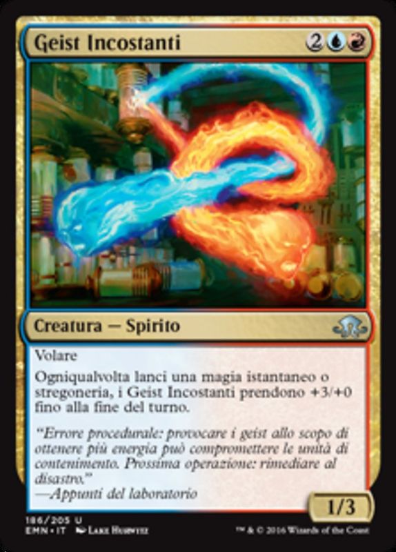 Carta MTG-Geist Incostanti-Luna Spettrale-N.186-ITA-NM-Uncommon
