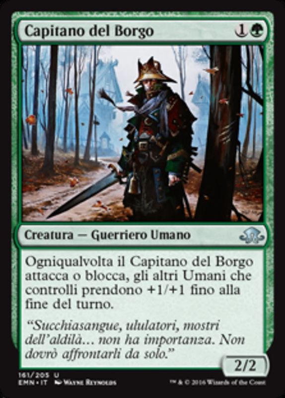 Carta MTG-Capitano del Borgo-Luna Spettrale-N.161-ITA-NM-Uncommon