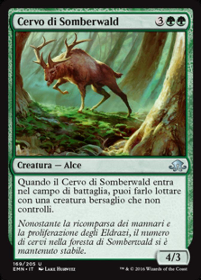 Carta MTG-Cervo di Somberwald-Luna Spettrale-N.169-ITA-NM-Uncommon