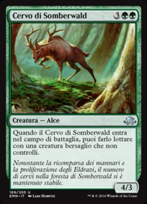 Carta MTG-Cervo di Somberwald-Luna Spettrale-N.169-ITA-NM-Uncommon