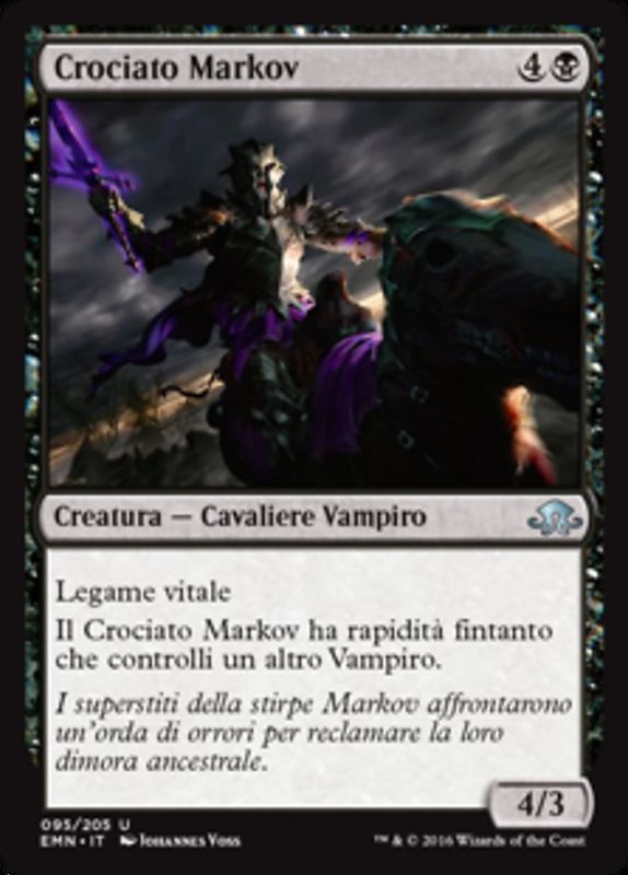 Carta MTG-Crociato Markov-Luna Spettrale-N.095-ITA-NM-Uncommon