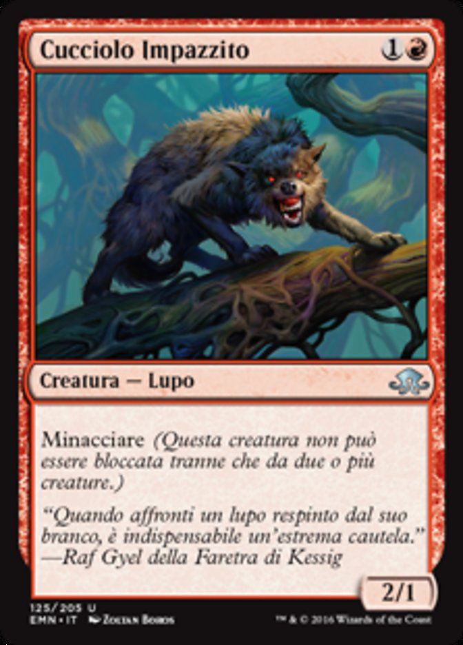 Carta MTG-Cucciolo Impazzito-Luna Spettrale-N.125-ITA-NM-Uncommon