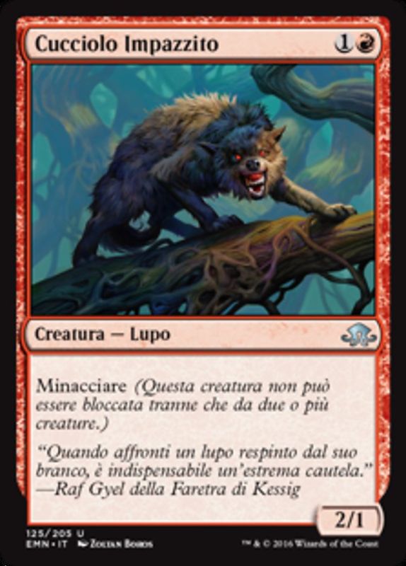 Carta MTG-Cucciolo Impazzito-Luna Spettrale-N.125-ITA-NM-Uncommon