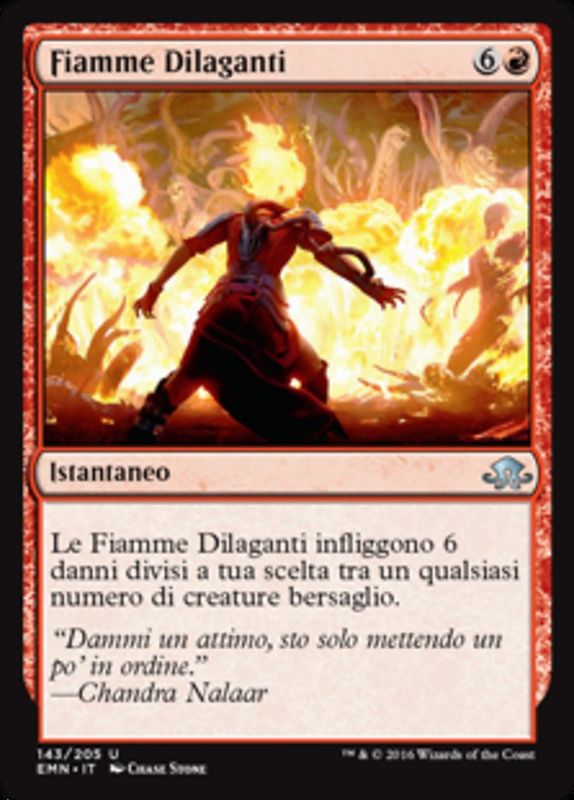 Carta MTG-Fiamme Dilaganti-Luna Spettrale-N.143-ITA-NM-Uncommon