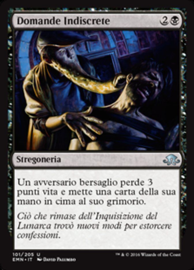Carta MTG-Domande Indiscrete-Luna Spettrale-N.101-ITA-NM-Uncommon