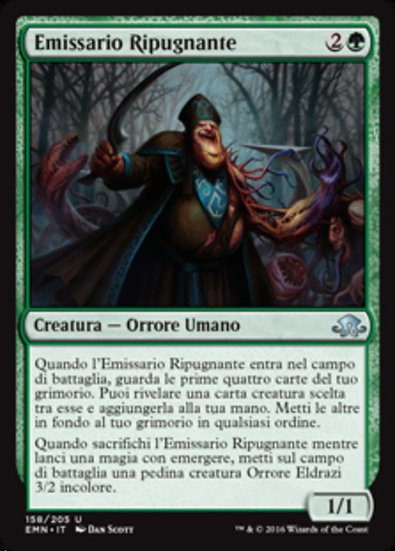 Carta MTG-Emissario Ripugnante-Luna Spettrale-N.158-ITA-NM-Uncommon