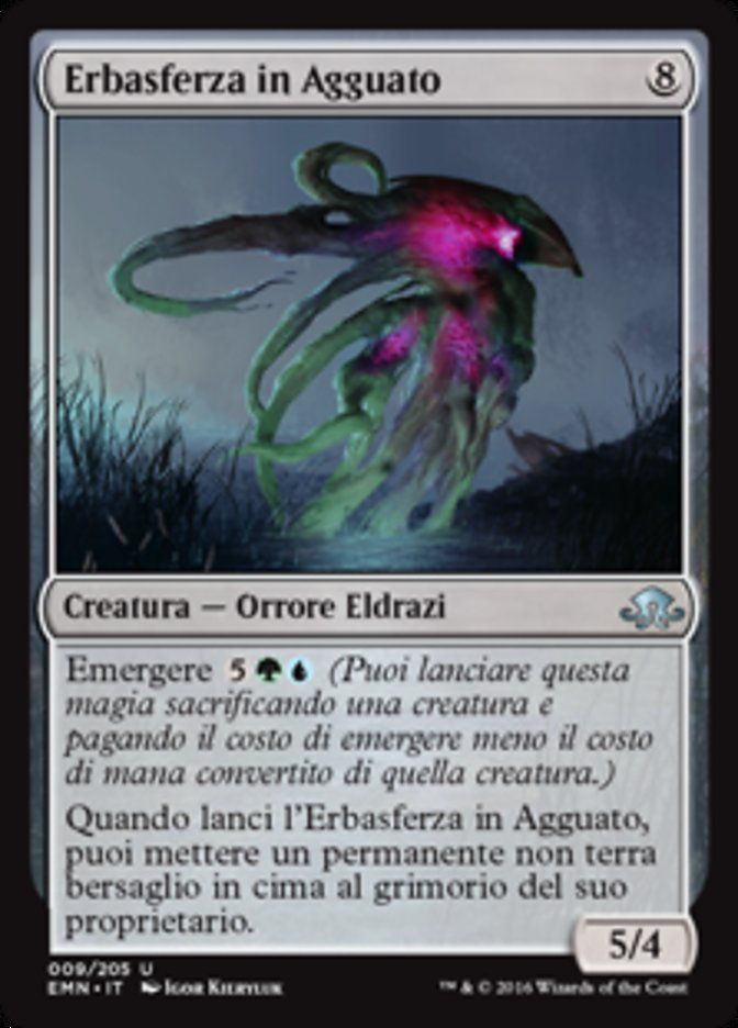 Carta MTG-Erbasferza in Agguato-Luna Spettrale-N.009-ITA-NM-Uncommon