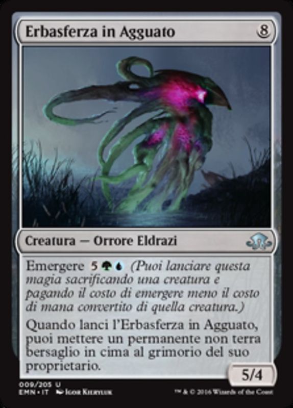 Carta MTG-Erbasferza in Agguato-Luna Spettrale-N.009-ITA-NM-Uncommon