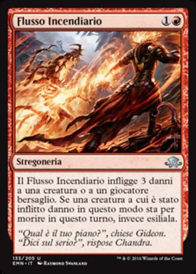 Carta MTG-Flusso Incendiario-Luna Spettrale-N.133-ITA-NM-Uncommon