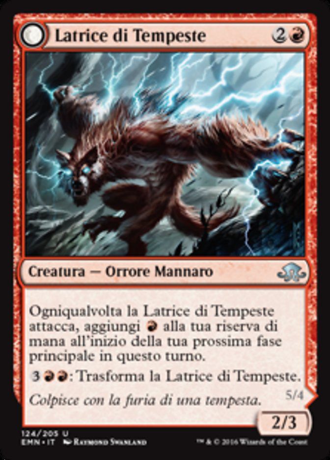 Carta MTG-Latrice di Tempeste/Latrice di Emrakul-Luna Spettrale-N.124-ITA-NM-UN