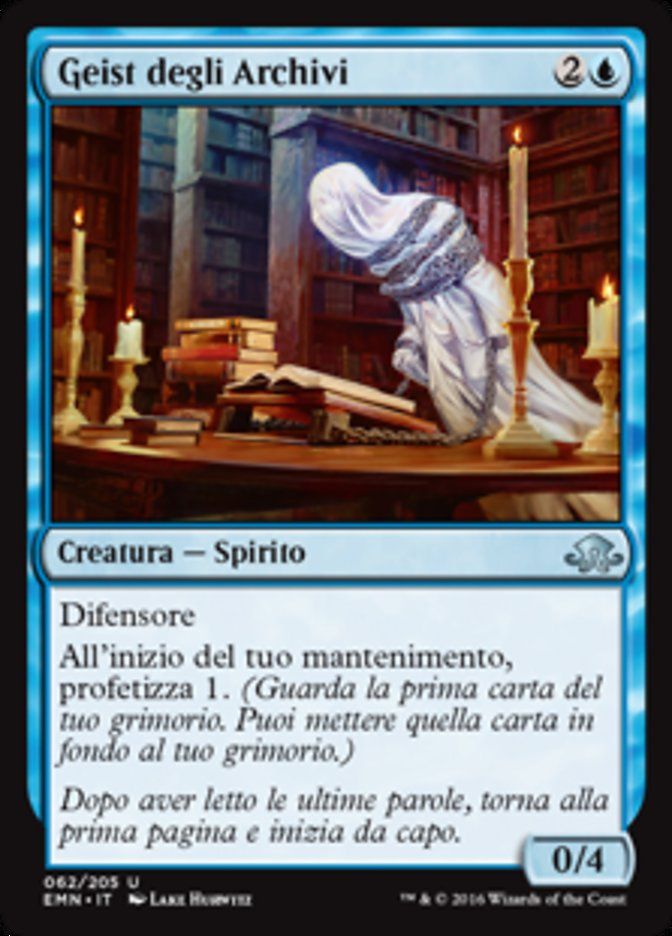 Carta MTG-Geist degli Archivi-Luna Spettrale-N.062-ITA-NM-Uncommon