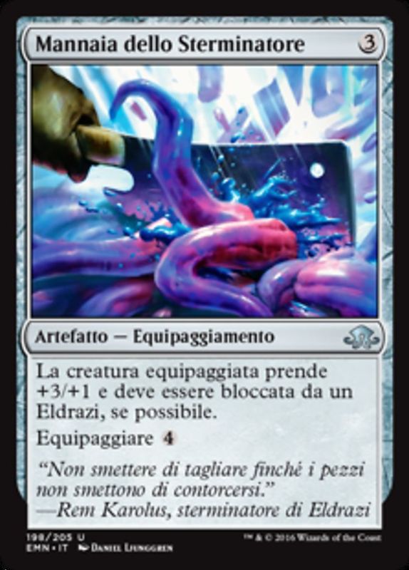 Carta MTG-Mannaia dello Sterminatore-Luna Spettrale-N.198-ITA-NM-Uncommon