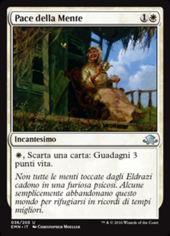 Carta MTG-Pace della Mente-Luna Spettrale-N.036-ITA-NM-Uncommon