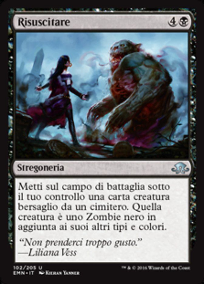 Carta MTG-Risuscitare-Luna Spettrale-N.102-ITA-NM-Uncommon