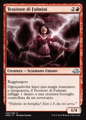 Carta MTG-Tessitore di Fulmini-Luna Spettrale-N.149-ITA-NM-Uncommon