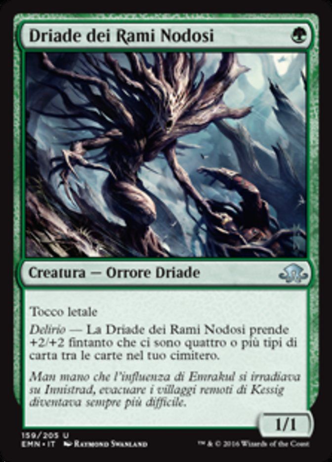 Carta MTG-Driade dei Rami Nodosi-Luna Spettrale-N.159-ITA-NM-Uncommon