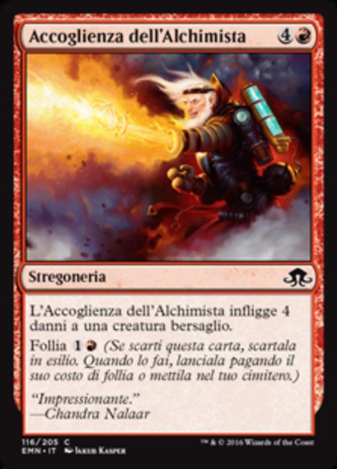Carta MTG-Accoglienza dell'Alchimista-Luna Spettrale-N.116-ITA-NM-Common