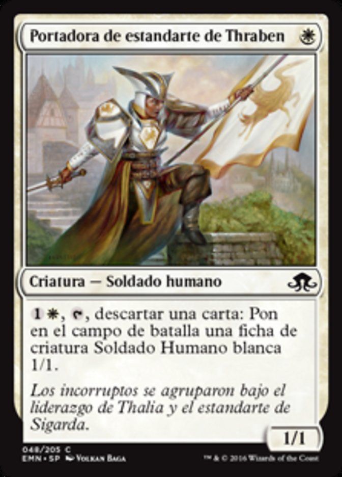 Carta MTG-Alfiere di Thraben-Luna Spettrale-N.048-SPA-NM-Common