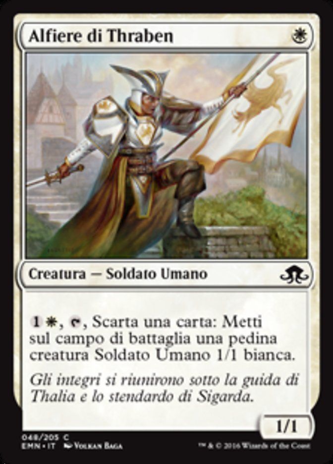 Carta MTG-Alfiere di Thraben-Luna Spettrale-N.048-ITA-NM-Common