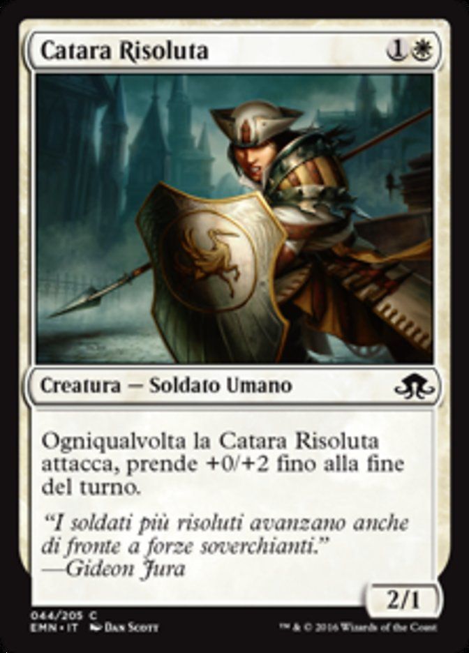 Carta MTG-Catara Risoluta-Luna Spettrale-N.044-ITA-NM-Common Foil