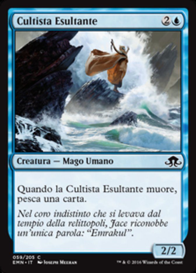 Carta MTG-Cultista Esultante-Luna Spettrale-N.059-ITA-NM-Common