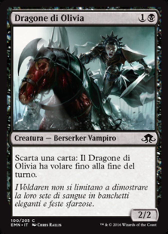 Carta MTG-Dragone di Olivia-Luna Spettrale-N.100-ITA-NM-Common