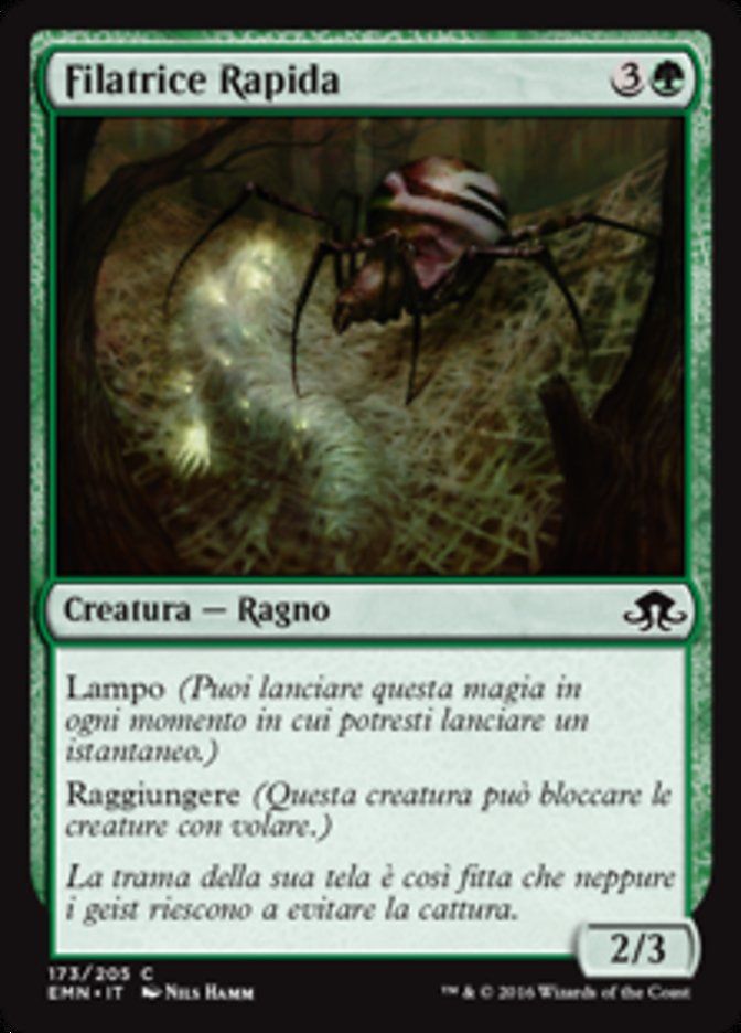 Carta MTG-Filatrice Rapida-Luna Spettrale-N.173-ITA-NM-Common