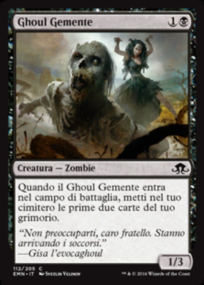 Carta MTG-Ghoul Gemente-Luna Spettrale-N.112-ITA-NM-Common