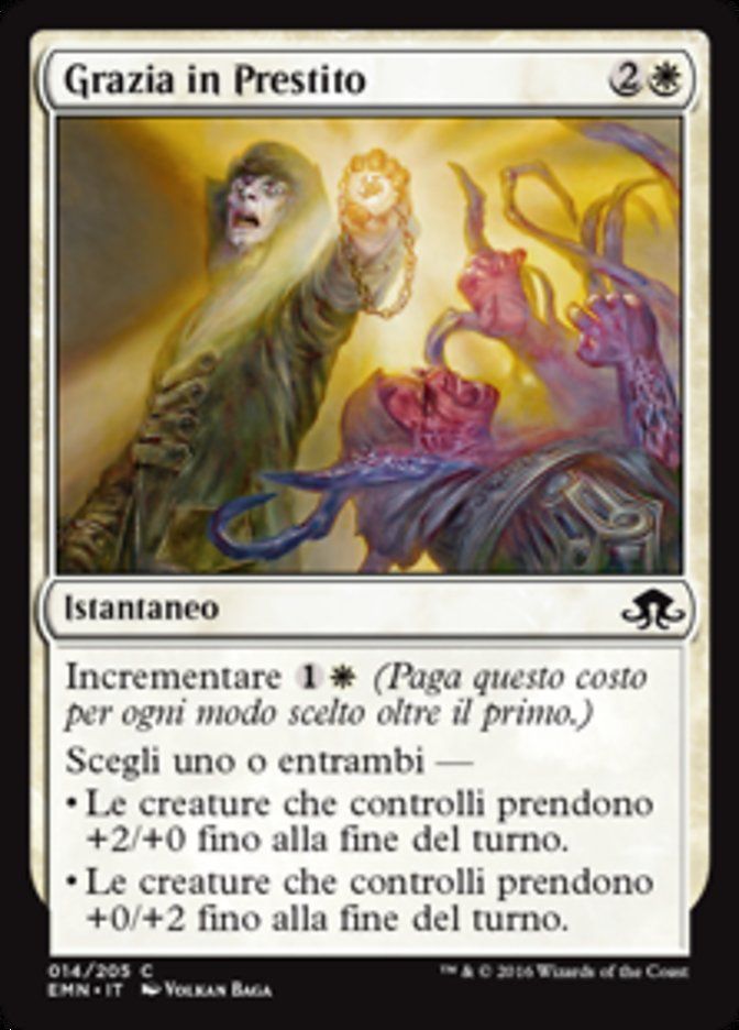 Carta MTG-Grazia in Prestito-Luna Spettrale-N.014-ITA-NM-Common Foil