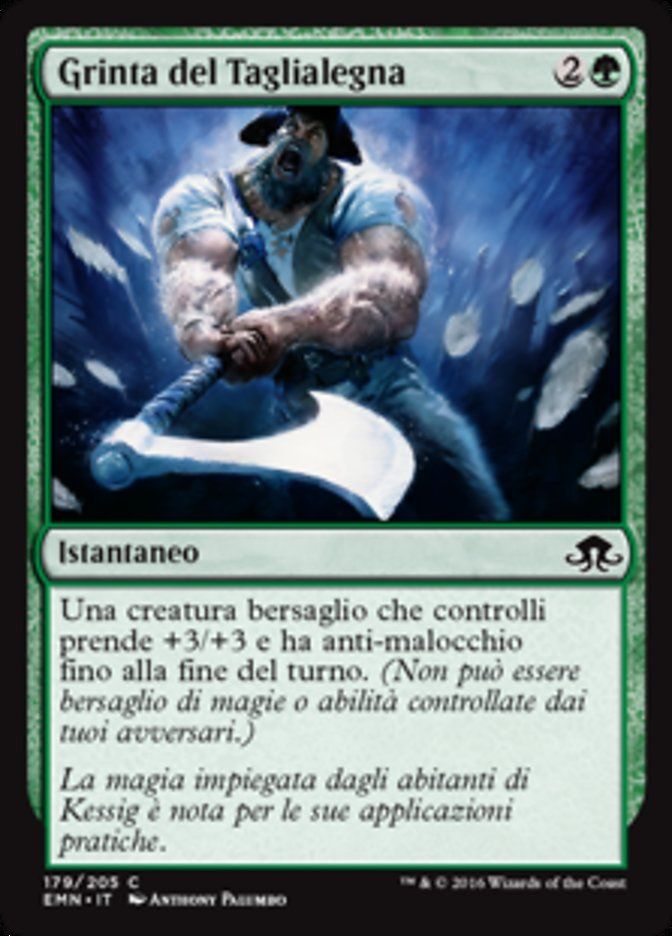Carta MTG-Grinta del Taglialegna-Luna Spettrale-N.179-ITA-NM-Common