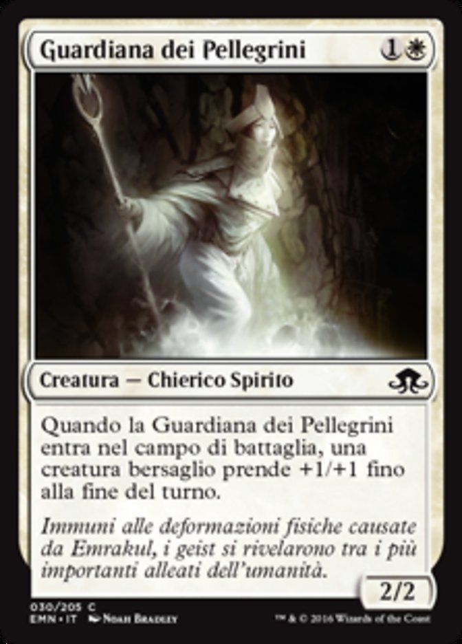 Carta MTG-Guardiana dei Pellegrini-Luna Spettrale-N.030-ITA-NM-Common
