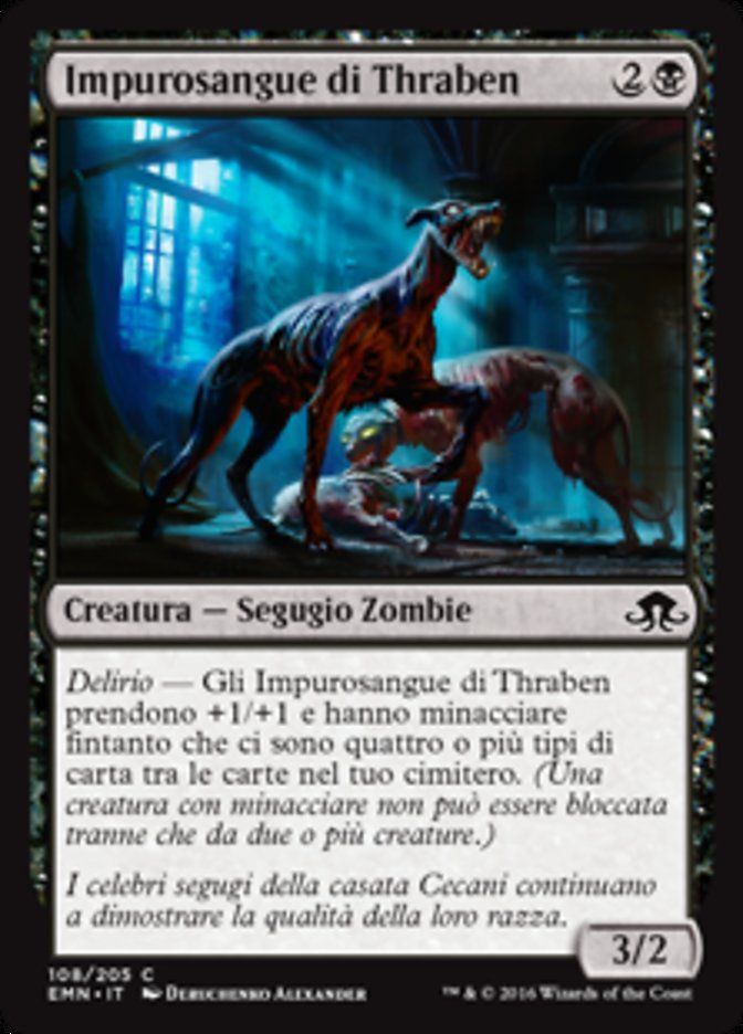 Carta MTG-Impurosangue di Thraben-Luna Spettrale-N.108-ITA-NM-Common